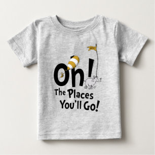 Camiseta Para Bebê Dr. Seuss Oh, Os Lugares Que Você Irá! Retro