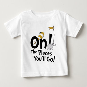 Camiseta Para Bebê Dr. Seuss Oh, Os Lugares Que Você Irá! Retro