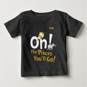 Camiseta Para Bebê Dr. Seuss   Oh, Os Lugares Que Você Vai! Retro