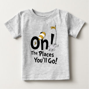 Camiseta Para Bebê Dr. Seuss   Oh, Os Lugares Que Você Vai! Retro