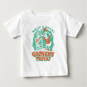 Camiseta Para Bebê Dr. Seuss Que Grande Truque do Grinch!