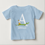Camiseta Para Bebê Dr. Seuss's ABC: Letter A - White | Add Your Name<br><div class="desc">This Dr. Seuss ABC: Letter A design is the perfect gift for a baby shower or your child's first or second birthday. Personalize this design by adding your child's name or by changing the background color on the product.</div>