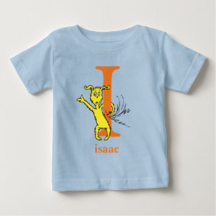 Camiseta Para Bebê Dr. Seuss's ABC: Letter I - Orange   Add Your Name