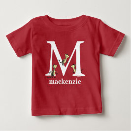 Camiseta Para Bebê Dr. Seuss's ABC: Letter M - White | Add Your Name