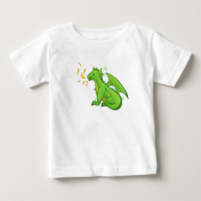 Camiseta Para Bebê Dragão (Frente)