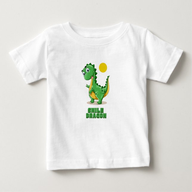 Camiseta Para Bebê Dragão  (Frente)