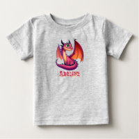 Dragão branco roxo/vermelho personalizado