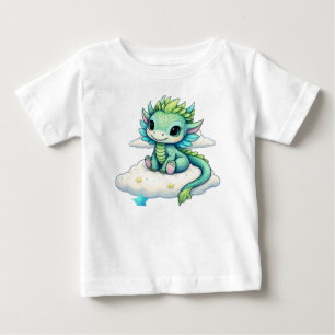 Camiseta Para Bebê Dragão cúmulo