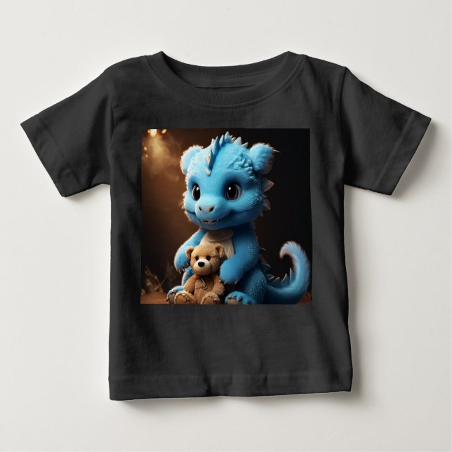 Camiseta Para Bebê Dragão da Baía com Tee Ursinho (Frente)