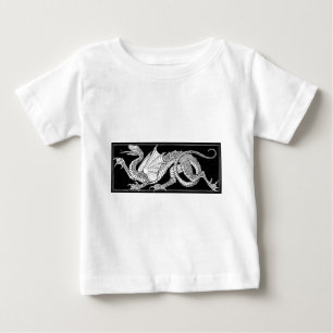 Camiseta Para Bebê dragão heráldico