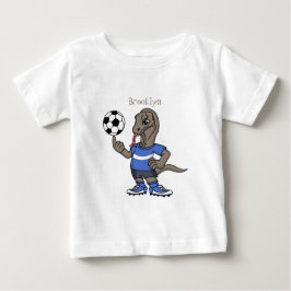 Camiseta Para Bebê Dragão Komodo engraçado bonito jogando cartoon de 