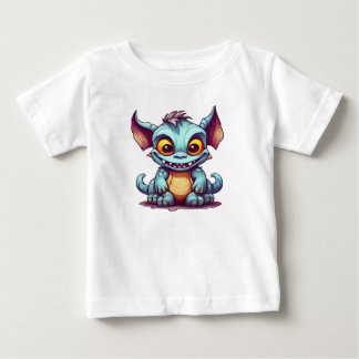 Camiseta Para Bebê Dragão Monstro Bonito Tom Pequeno