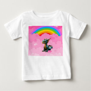 Camiseta Para Bebê Dragões Fofos