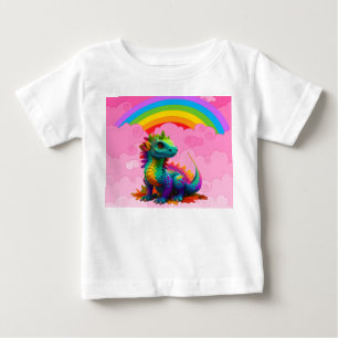 Camiseta Para Bebê Dragões Fofos