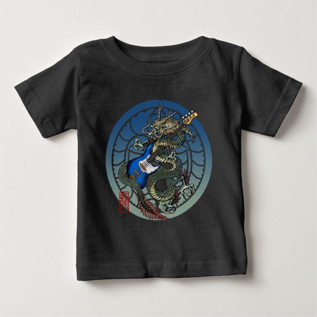 Camiseta Para Bebê Dragon Bass 05 (Frente)