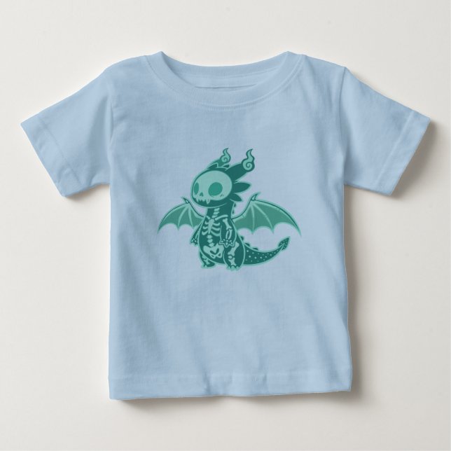Camiseta Para Bebê Dragon Ghost (Frente)