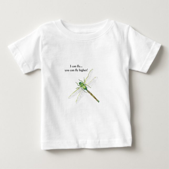 Camiseta Para Bebê Dragonfly (Frente)