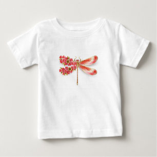 Camiseta Para Bebê Dragonfly com joalheria sakura