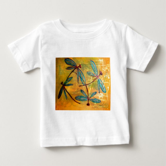 Camiseta Para Bebê Dragonfly Haze (Frente)