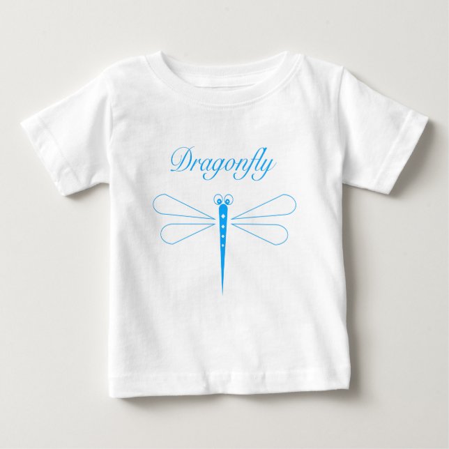 Camiseta Para Bebê Dragonfly - White Baby Fine Jersey T Shirt (Frente)