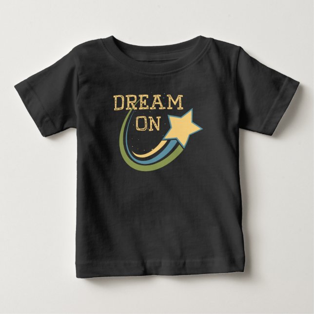 Camiseta Para Bebê Dream On (Frente)