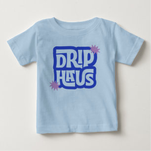 Camiseta Para Bebê Drip Haus – Logotipo Retro Divertido