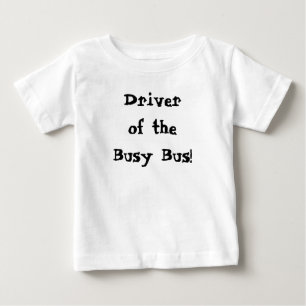 Camiseta Para Bebê Driver da Cotação de Barramento Ocupado