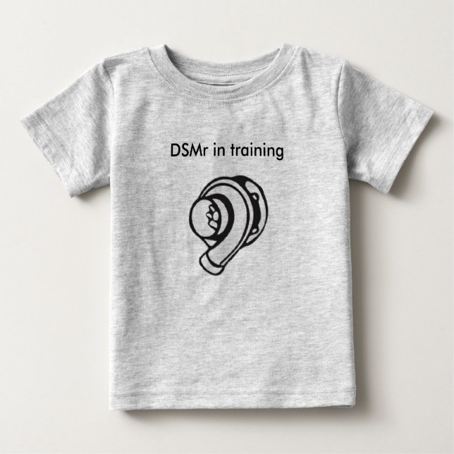 Camiseta Para Bebê DSMr no treinamento (Frente)
