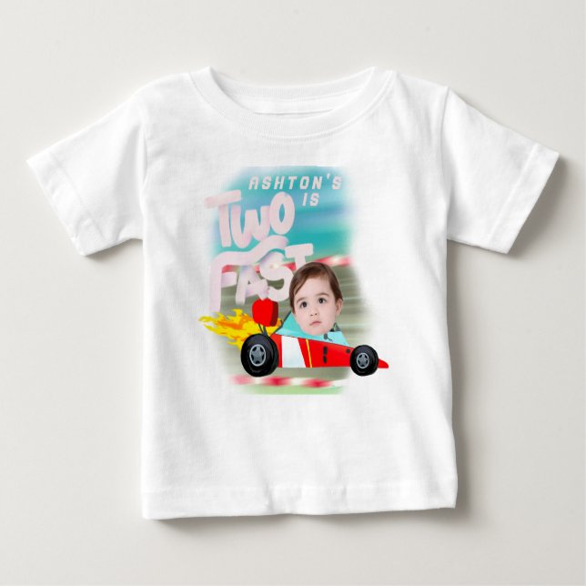 Camiseta Para Bebê Duas Festas de aniversário rápidas (Frente)