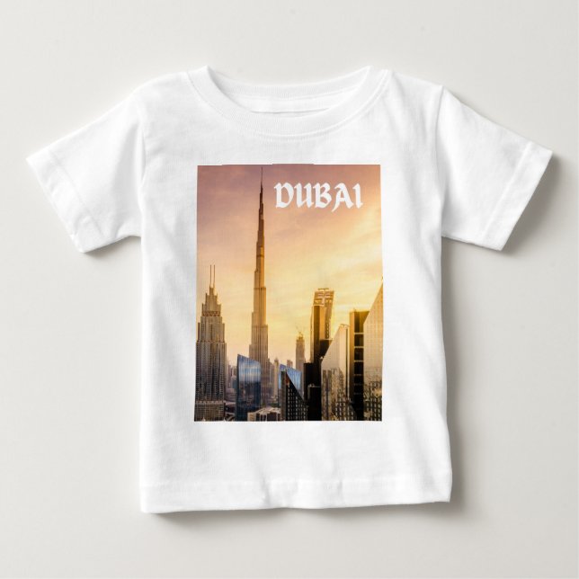 Camiseta Para Bebê Dubai (Frente)