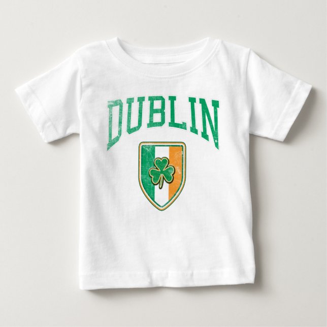 Camiseta Para Bebê DUBLIN Ireland (Frente)