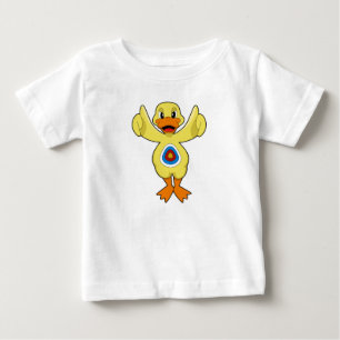 Camiseta Para Bebê Duck Darts Bullseye
