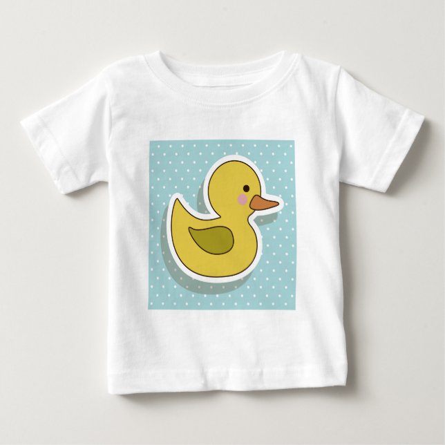 Camiseta Para Bebê duck  design (Frente)