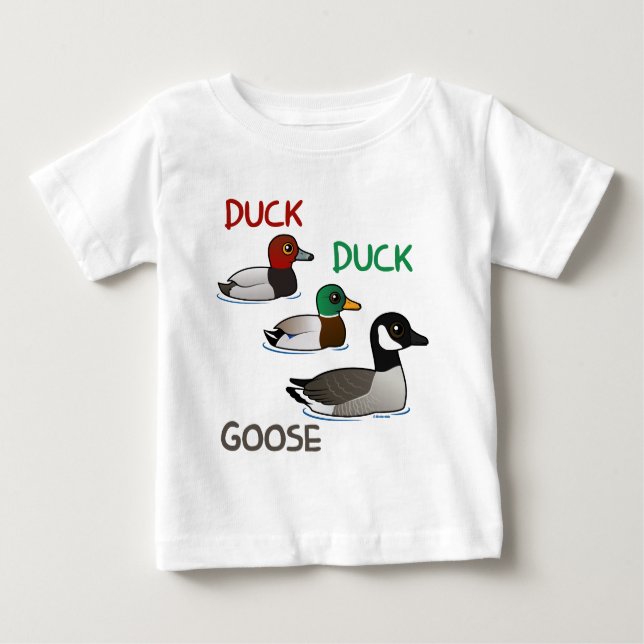 Camiseta Para Bebê Duck Duck Goose (Frente)