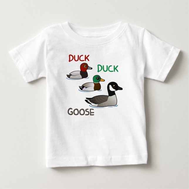 Camiseta Para Bebê Duck Duck Goose (Frente)