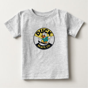 Camiseta Para Bebê Duck Skate Co. Legal Cartoon Skater