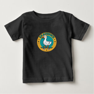 Camiseta Para Bebê Duck Skate Co. Legal Cartoon Skater