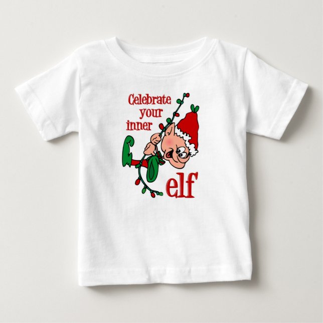 Camiseta Para Bebê Duende interno (Frente)
