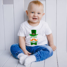 Camiseta Para Bebê Duende Moderno de St. Patrick para Aniversário de