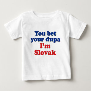 Camiseta Para Bebê Dupa eslovaco 1