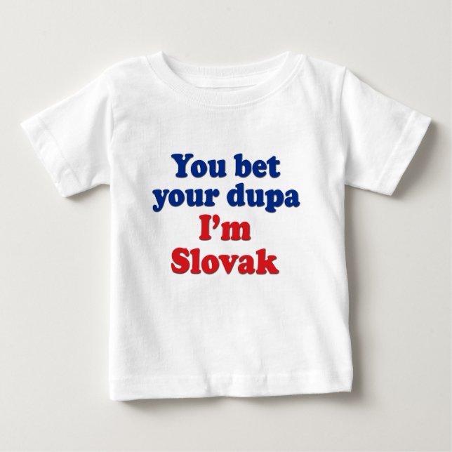 Camiseta Para Bebê Dupa eslovaco 1 (Frente)