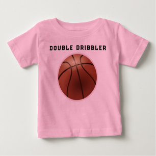 Camiseta Para Bebê Dupla bolha de basquetebol