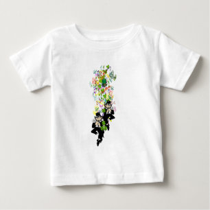 Camiseta Para Bebê Duplo Problema Gêmeos Irlandeses Sortudos