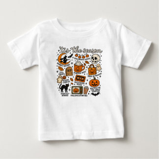 Camiseta Para Bebê É a Temporada do Halloween