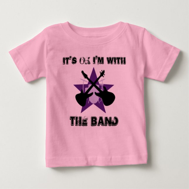 Camiseta Para Bebê É aprovação que eu sou com A BANDA (Frente)