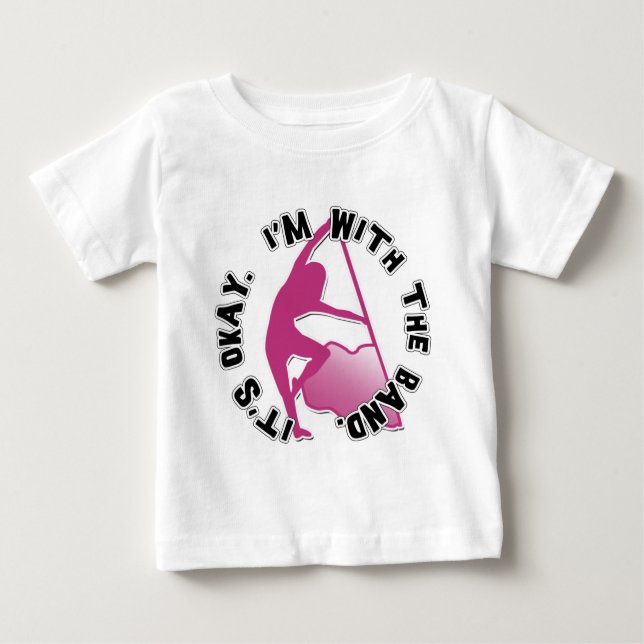 Camiseta Para Bebê É aprovado, mim é com a banda (Frente)