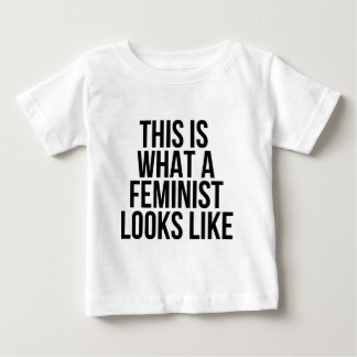 Camiseta Para Bebê É Assim Que Parece Um Feminista - Feminismo