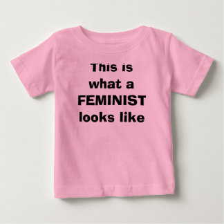 Camiseta Para Bebê É assim que se parece com uma FEMINISTA