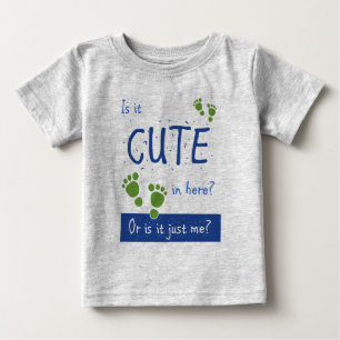 Camiseta Para Bebê É bonito dentro aqui, ou é apenas MIM?