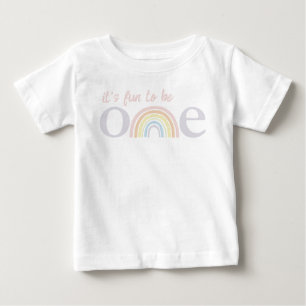Camiseta Para Bebê É Divertido Ser Um Arco-Íris Boho